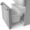 Gordon Ramsay by THOR Kitchen 30" 17.5 cu. ft. French Door Counter Depth Refrigerator with Ice Maker in Stainless Steel, RF3017FFD99