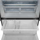 Gordon Ramsay by THOR Kitchen 36" 20.3 cu. ft. French Door Counter Depth Refrigerator with Ice Maker in Matte Black with Navy Blue Accents, RF3621CTD00-BLU