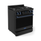 Gordon Ramsay by THOR Kitchen 30" 4.55 cu. ft. Professional Natural Gas Range with Tilt Panel Touch Control and Self-Clean in Matte Black with Navy Blue Accents, RSG30B-BLU