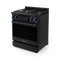 Gordon Ramsay by THOR Kitchen 30" 4.55 cu. ft. Professional Natural Gas Range with Tilt Panel Touch Control and Self-Clean in Matte Black with Navy Blue Accents, RSG30B-BLU