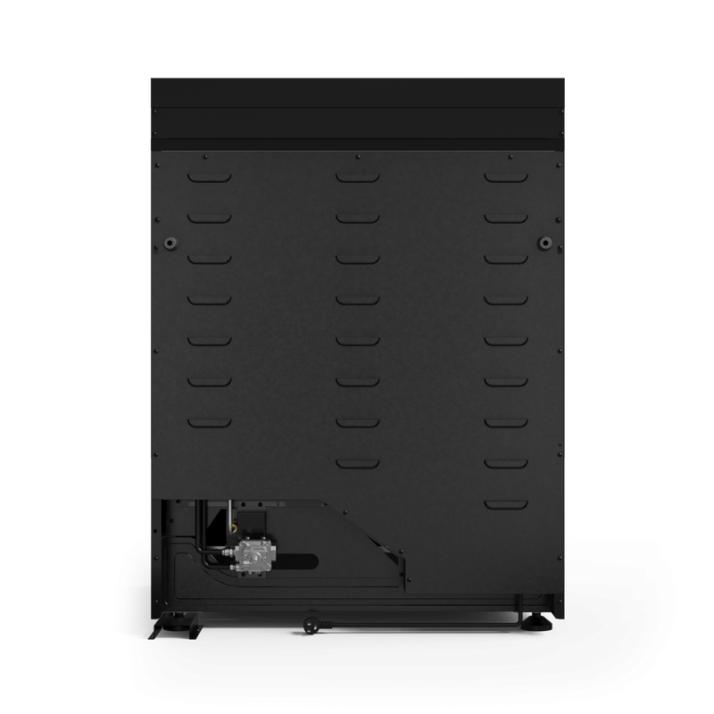 Gordon Ramsay by THOR Kitchen 30" 4.55 cu. ft. Professional Natural Gas Range with Tilt Panel Touch Control and Self-Clean in Matte Black with Navy Blue Accents, RSG30B-BLU