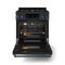 Gordon Ramsay by THOR Kitchen 30" 4.55 cu. ft. Professional Natural Gas Range with Tilt Panel Touch Control and Self-Clean in Matte Black with Navy Blue Accents, RSG30B-BLU