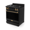 Gordon Ramsay by THOR Kitchen 30" 4.55 cu. ft. Professional Propane Gas Range with Tilt Panel Touch Control and Self-Clean in Matte Black with Bronze Accents, RSG30BLP-BRZ
