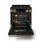 Gordon Ramsay by THOR Kitchen 30" 4.55 cu. ft. Professional Propane Gas Range with Tilt Panel Touch Control and Self-Clean in Matte Black with Bronze Accents, RSG30BLP-BRZ