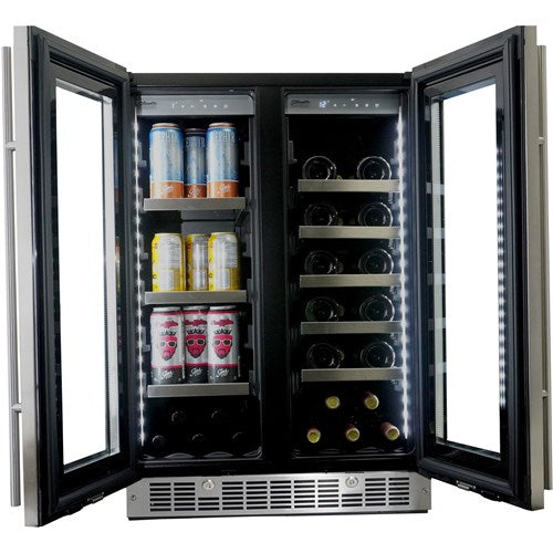 Danby Silhouette 24 In, 21 Wine Bottle & 61 Beverage Can Capacity, Beverage Center, DBC047D3BSSPR