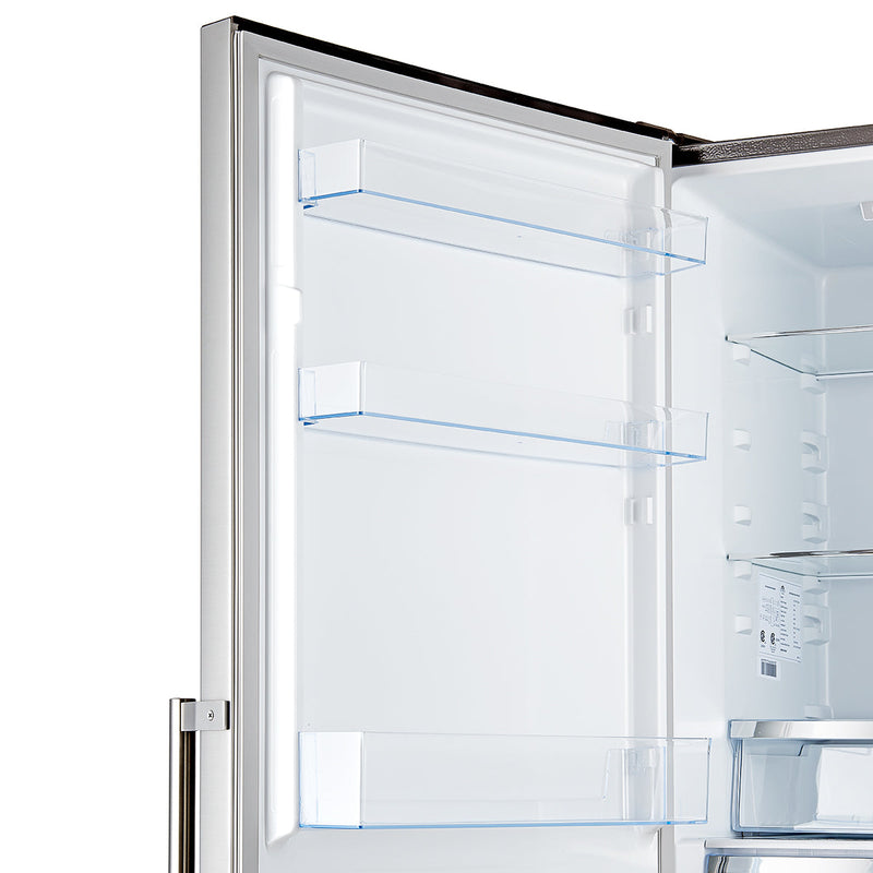 FORNO Guardia 46.8" 21.6 cu. ft. Bottom Mount Refrigerator in Stainless Steel, FFFFD1778-48