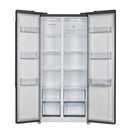 FORNO Espresso Salerno 33" 15.6 cu. ft. Refrigerator in Black with Silver Handles, FFRBI1805-33BLK