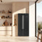 FORNO Espresso Salerno 33" 15.6 cu. ft. Refrigerator in Black with Silver Handles, FFRBI1805-33BLK