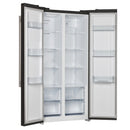 FORNO Espresso Salerno 33" 15.6 cu. ft. Refrigerator in Black with Silver Handles, FFRBI1805-33BLK
