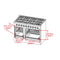 FORNO Galiano 48" 6.58 cu. ft. Gas Range with 8 Italian Burners in Stainless Steel, FFSGS6244-48