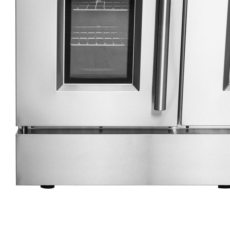 FORNO Galiano 48" 6.58 cu. ft. Freestanding Gas Range with French Door and 8 Burners, FFSGS6444-48