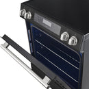 FORNO Espresso Donatello 30" 5 cu. ft. Induction Range with Air Fry and Self-Clean in Black and Silver Handles, FFSIN0905-30BLK