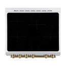 FORNO Espresso Leonardo 30" 5 cu. ft. Induction Range with Knob Control in White and Antique Brass Accents, FFSIN0982-30WHT