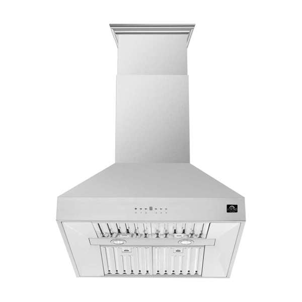 FORNO Coppito 30" 600 CFM Island Range Hood in Stainless Steel, FRHIS5129-30