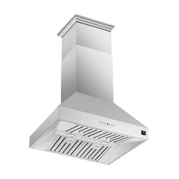 FORNO Coppito 30" 600 CFM Island Range Hood in Stainless Steel, FRHIS5129-30