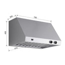 FORNO Biagio 30'' 600 CFM Wall Mount Range Hood in Stainless Steel, FRHWM5009-30