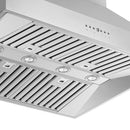 FORNO Orvieto 36" 1,200 CFM Wall Mount Range Hood in Stainless Steel, FRHWM5094-36