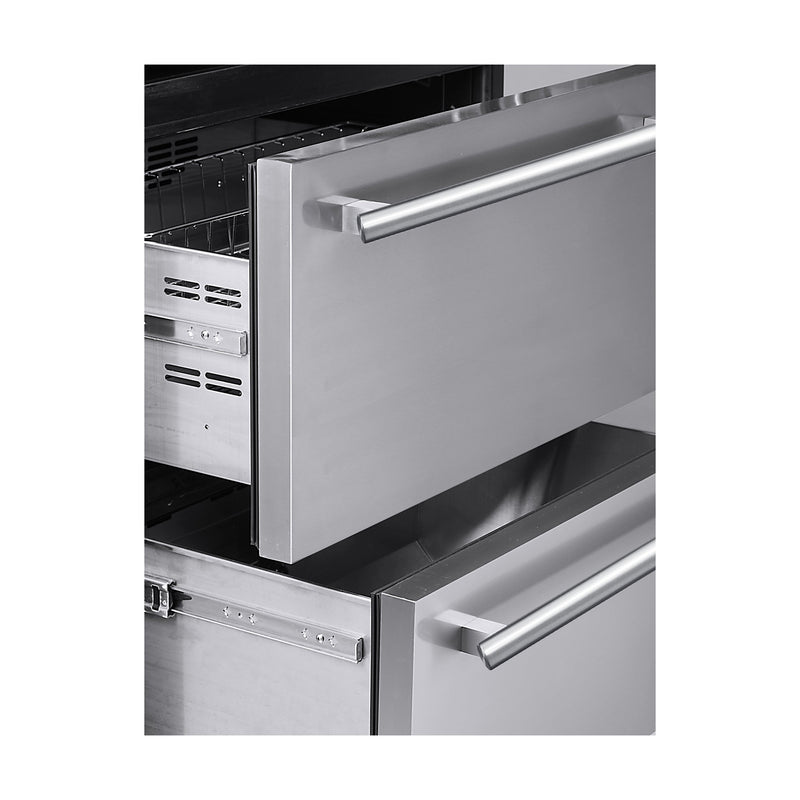 FORNO Capraia 30" 144 Bottle & 200 Can Triple Zone Wine Cooler, FWCDR6661-30S