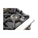 FORNO Capriasca 48″ 6.58 cu. ft. Gas Range with 8 Italian Burners in Black, FFSGS6260-48BLK