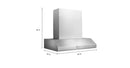 KitchenAid - 36 inches - Recirculating - Wall Range Hood - Stainless Steel
Model:KVWC956KSS