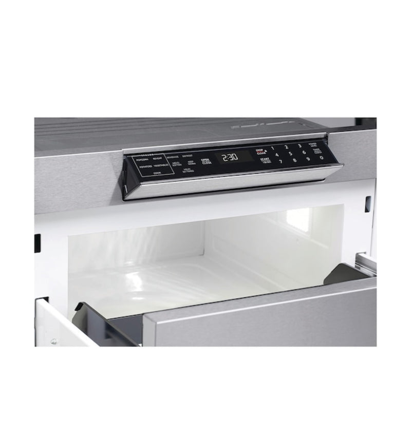 30 in. 1.2 cu. ft. 950W Sharp Stainless Steel Microwave Drawer Oven (SMD3070ASY)