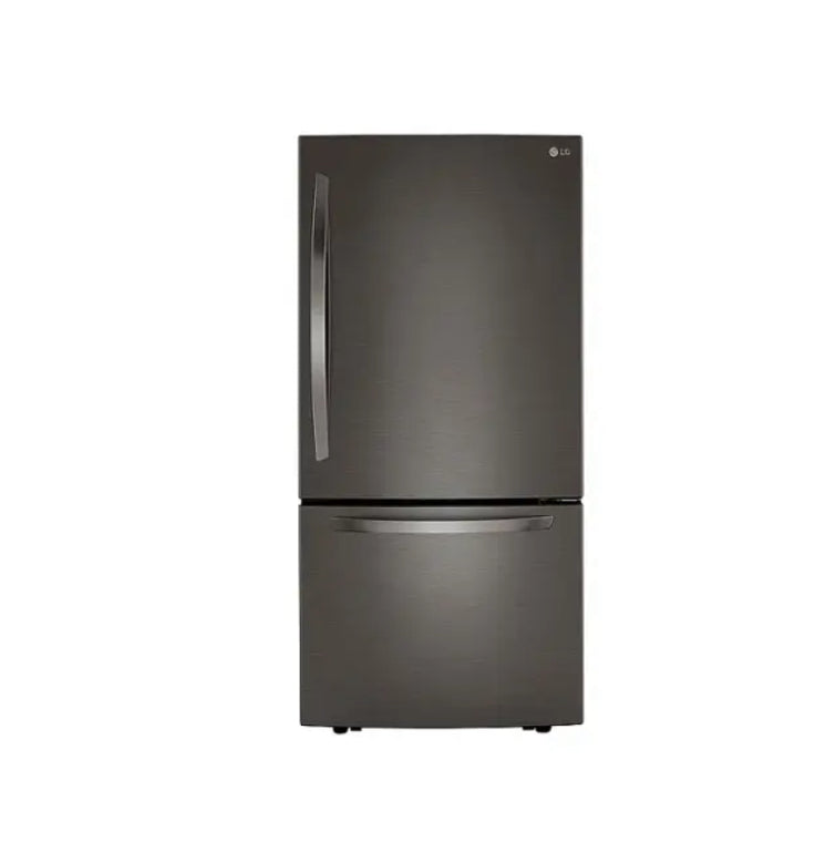 LG  33 inch - 26 Cu. Ft. Bottom-Freezer Refrigerator with Ice Maker - PrintProof LRDCS2603S / LRDCS2603D