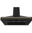 ZLINE Autograph Edition 48 in. Black Stainless Steel Range Hood with Handle (BS655Z-48)