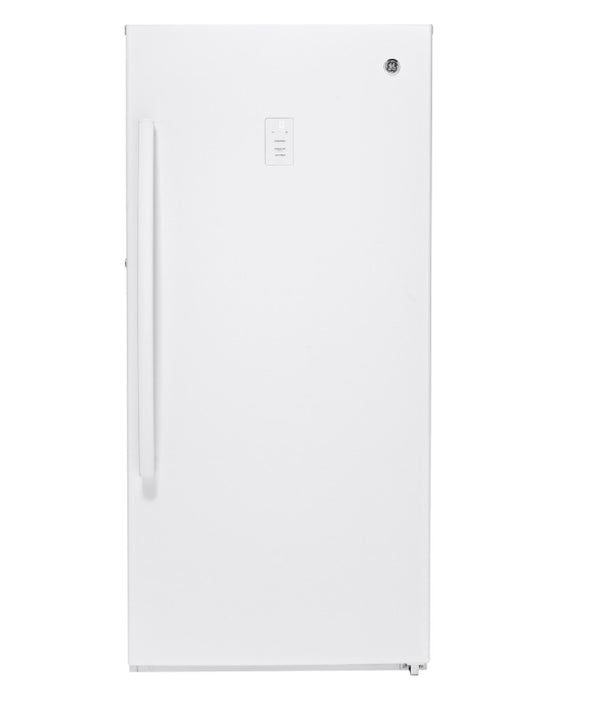 GE® 14.1 Cu. Ft. Frost-Free Garage Ready Upright Freezer

Model #:FUF14SMRWW