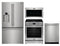 Frigidaire professional 4 Piece Kitchen Appliances Package with French Door Refrigerator, Electric Range, Over the Range Microwave and Dishwasher in Stainless Steel