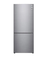 LG - 14.7 Cu. Ft. Bottom-Freezer Smart Refrigerator with Smart Cooling - Platinum Silver Model:LBNC15231V