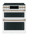 Cafe 30 in. 6.7 cu. ft. Smart Slide-In Electric Range in Matte Stainless Steel with True Convection, Air Fry