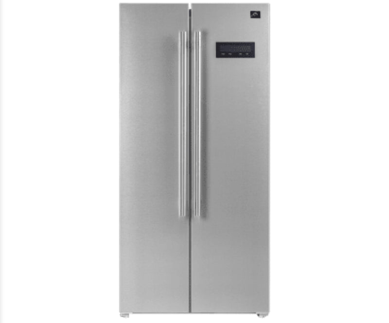 Forno Salerno  FFRBI180533BLK
33 Inch Freestanding Side by Side Refrigerator with 15.62 cu. ft. Total Capacity, Total Frost-Free Design, and Sabbath & Vacation Mode