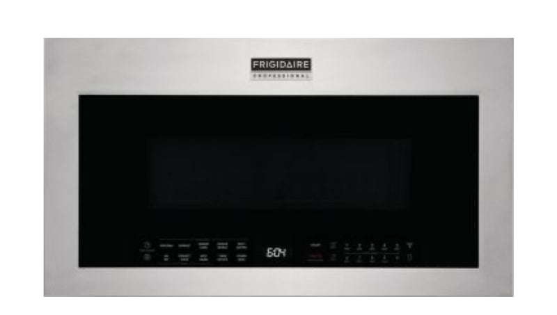 Frigidaire professional 4 Piece Kitchen Appliances Package with French Door Refrigerator, Electric Range, Over the Range Microwave and Dishwasher in Stainless Steel