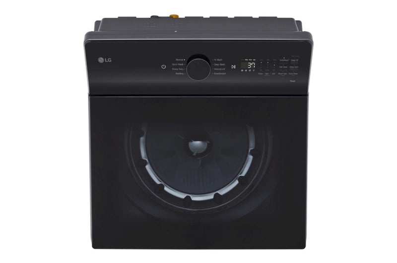 LG Top Load Laundry Pair with 5.3 cu. ft. Smart Washer with Agitator and Easy Unload and 7.3 cu. ft. EasyLoad Electric Dryer PLUS WT8405CB | DLE8400BE