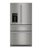 KitchenAid - 26 cu. ft. French Door Refrigerator with Ice and Water Dispenser - Stainless Steel
Model:KRMF536RPS