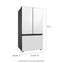 Bespoke 3-Door French Door Refrigerator 24 cu. ft. in White Glass with AutoFill Water Pitcher RF24BB620012