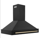 ZLINE Autograph Edition 48 in. Black Stainless Steel Range Hood with Handle (BS655Z-48)