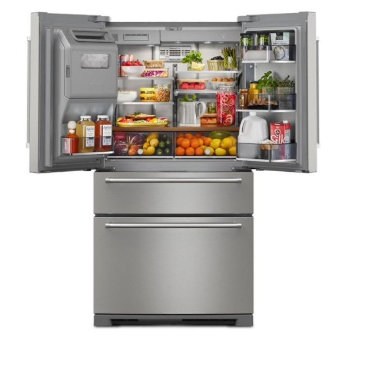 KitchenAid - 26 cu. ft. French Door Refrigerator with Ice and Water Dispenser - Stainless Steel
Model:KRMF536RPS