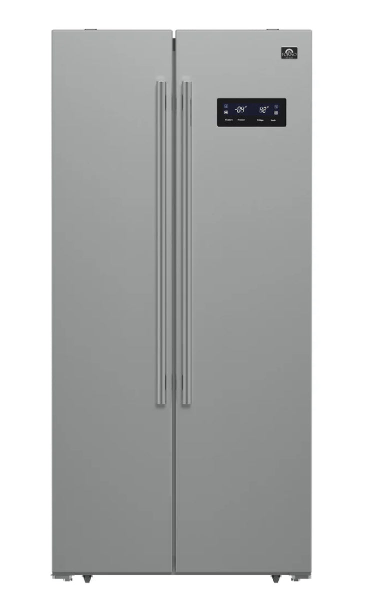 Forno Espresso 33" 15.6 cu. ft. Refrigerator in with Antique Brass Handles, FFRBI1805-33BLK / FFRBI1805-33WHT/ FFRBI1805-33SB