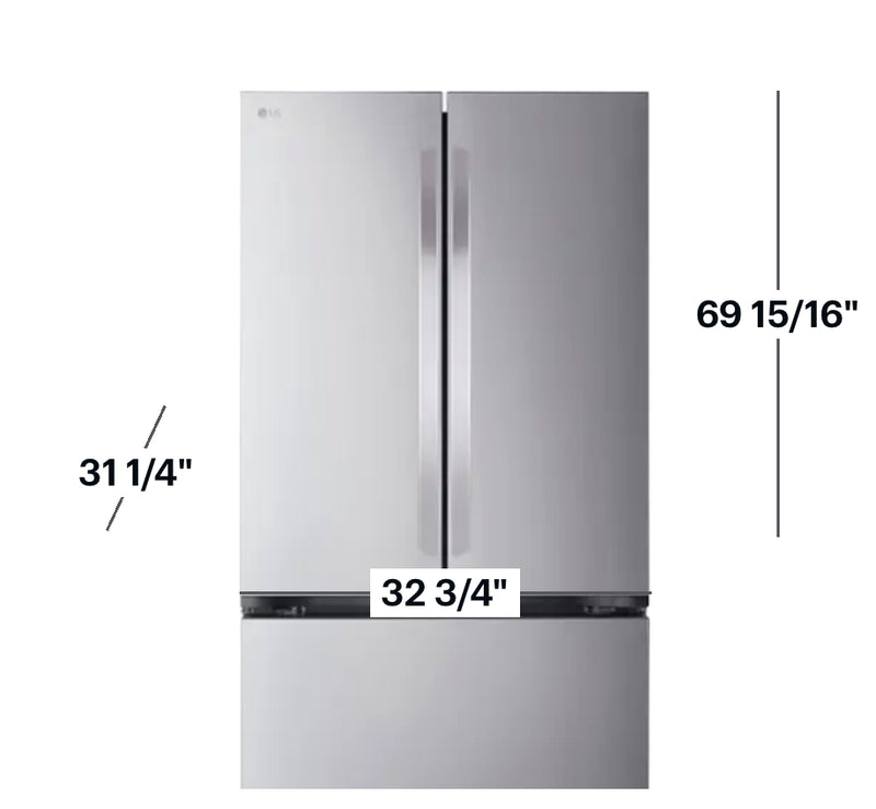 LG - Counter-Depth MAX 21 Cu. Ft. French Door Smart Refrigerator with Ice - Stainless Steel
Model:LF21G6200S