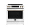 Forno Appliances - Donatello 5.0 cu. ft. Slide-In Electric Induction True Convection Range with Antique Brass Accents - White
Model:FFSIN0905-30