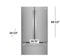 LG 30 in. W 21.8 cu. ft. French Door Refrigerator in Stainless Steel LFCS22520S