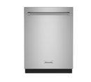 KitchenAidKARERADWMW106
4 Piece Kitchen Appliances Package with French Door Refrigerator, Gas Range, Dishwasher and Over the Range Microwave in Stainless Steel
