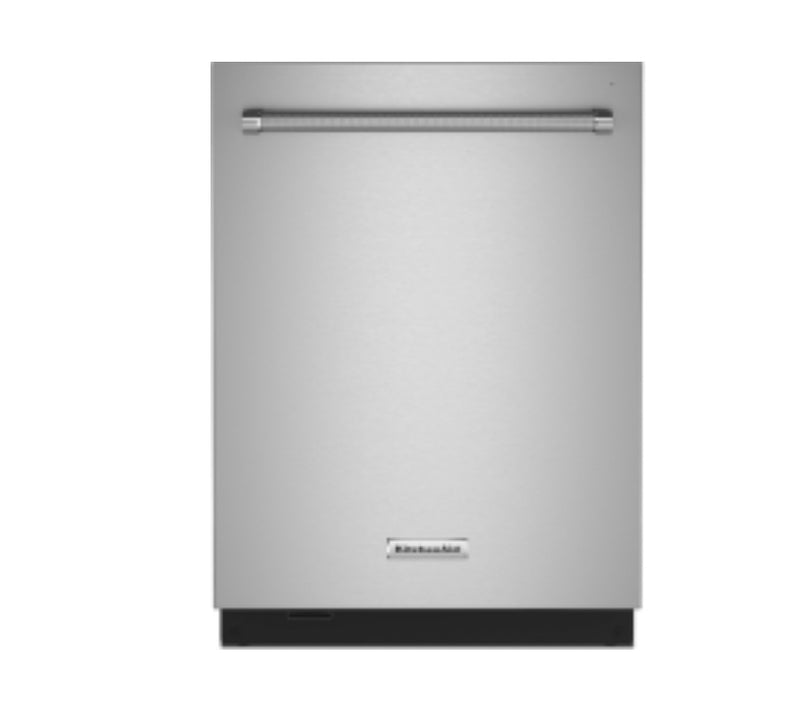 KitchenAidKARERADWMW106
4 Piece Kitchen Appliances Package with French Door Refrigerator, Gas Range, Dishwasher and Over the Range Microwave in Stainless Steel