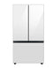 Bespoke 3-Door French Door Refrigerator 24 cu. ft. in White Glass with AutoFill Water Pitcher RF24BB620012