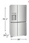 Frigidaire Gallery 21.5 Cu. Ft. Counter-Depth 4-Door Refrigerator
GRQC2255BF