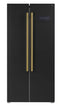 Forno Espresso 33" 15.6 cu. ft. Refrigerator in with Antique Brass Handles, FFRBI1805-33BLK / FFRBI1805-33WHT/ FFRBI1805-33SB