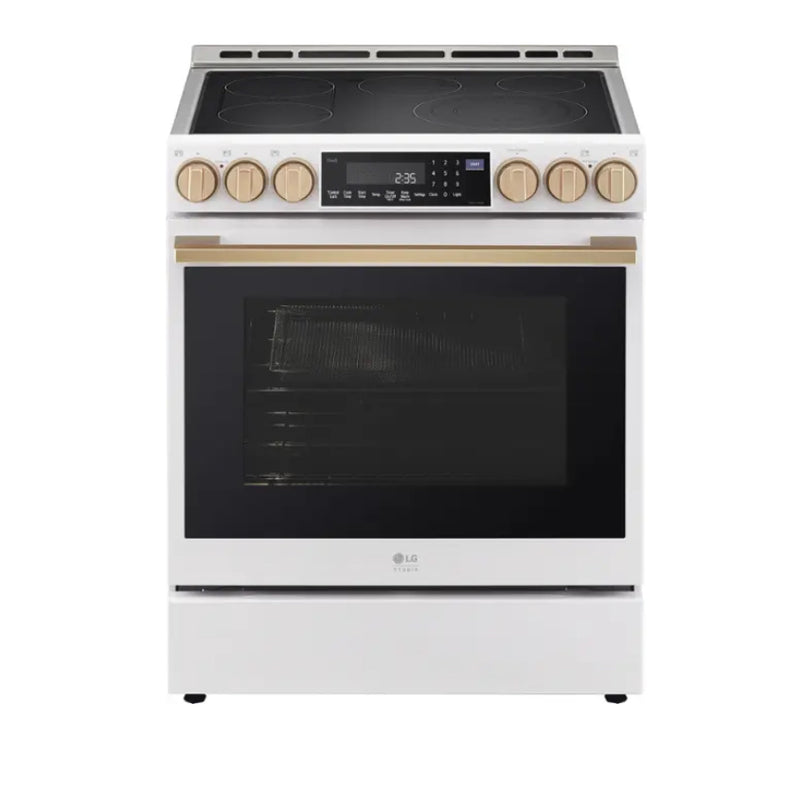 LG - STUDIO 6.3 Cu. Ft. Smart Slide-True Convection Range with EasyClean and Air Sous Vide - Essence White
Model:LSES6338N / LSGS6338N/ LSGS6338F