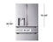 LG - Standard-Depth MAX 28.6 Cu. Ft. 4-Door French Door Smart Refrigerator with Full-Convert Drawer - Stainless Steel
Model:LF29H8330S