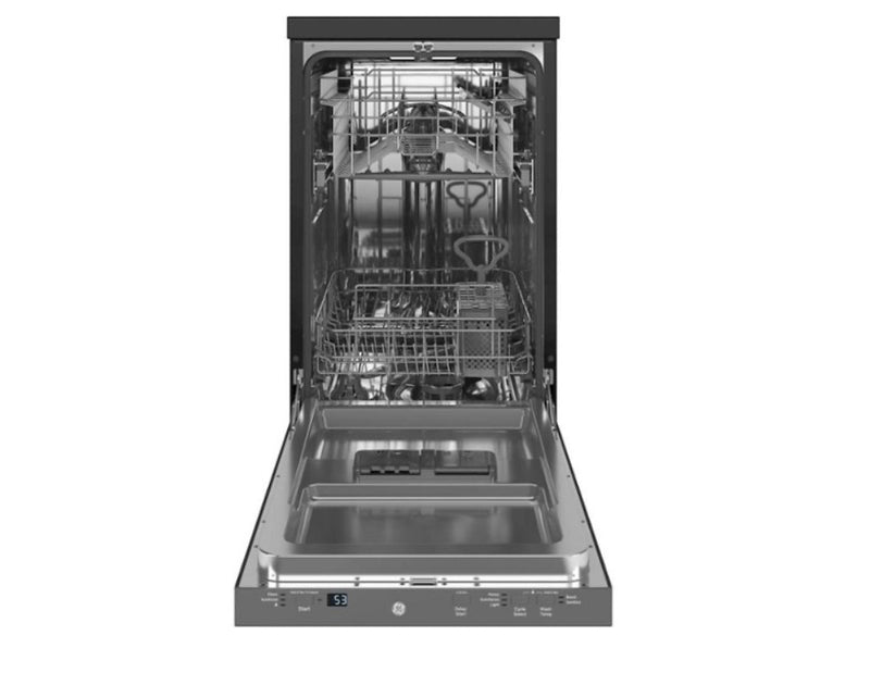 GE - 18" Portable Dishwasher - Stainless Steel
Model:GPT145SSLSS
